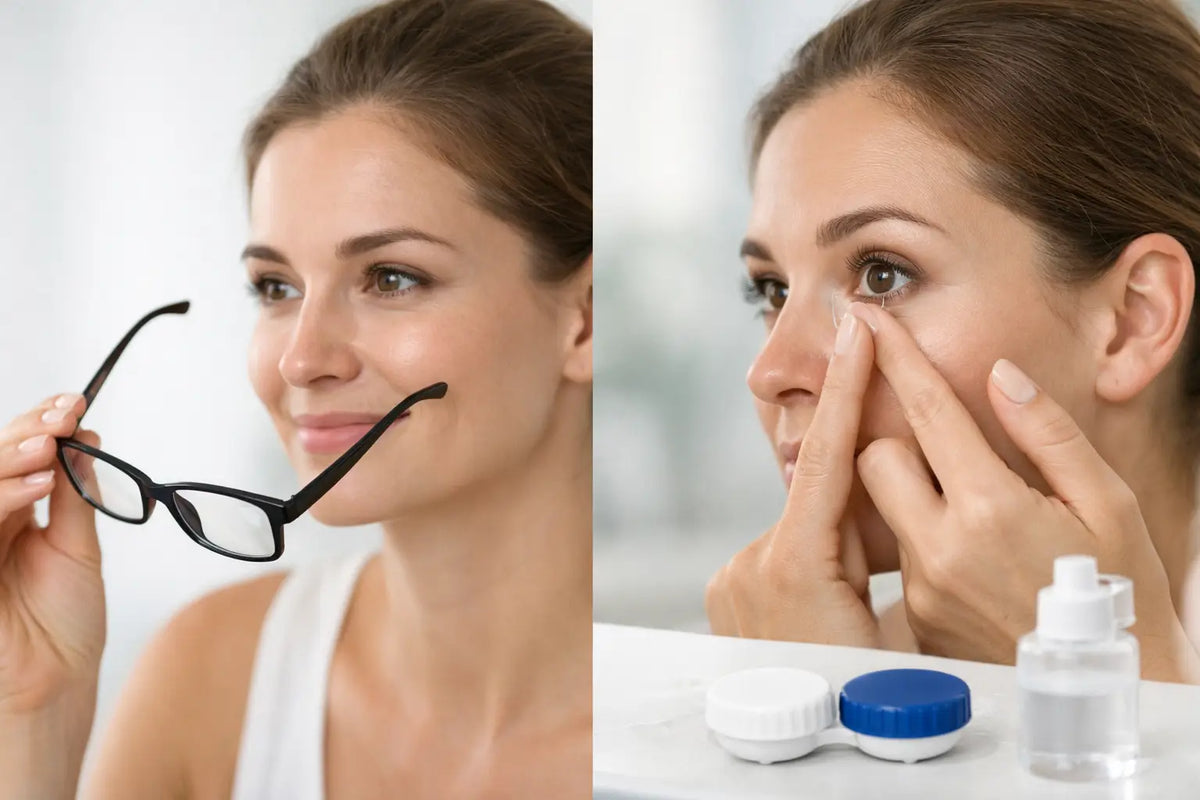 How to Switch From Glasses to Contacts Safely