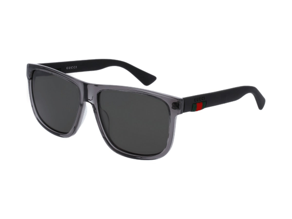 Gucci GG0010S-004 sunglasses - Grey & Black / Grey (Polarised)