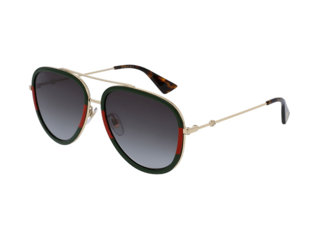 Gucci GG0062S-003 sunglasses - Gold / Green