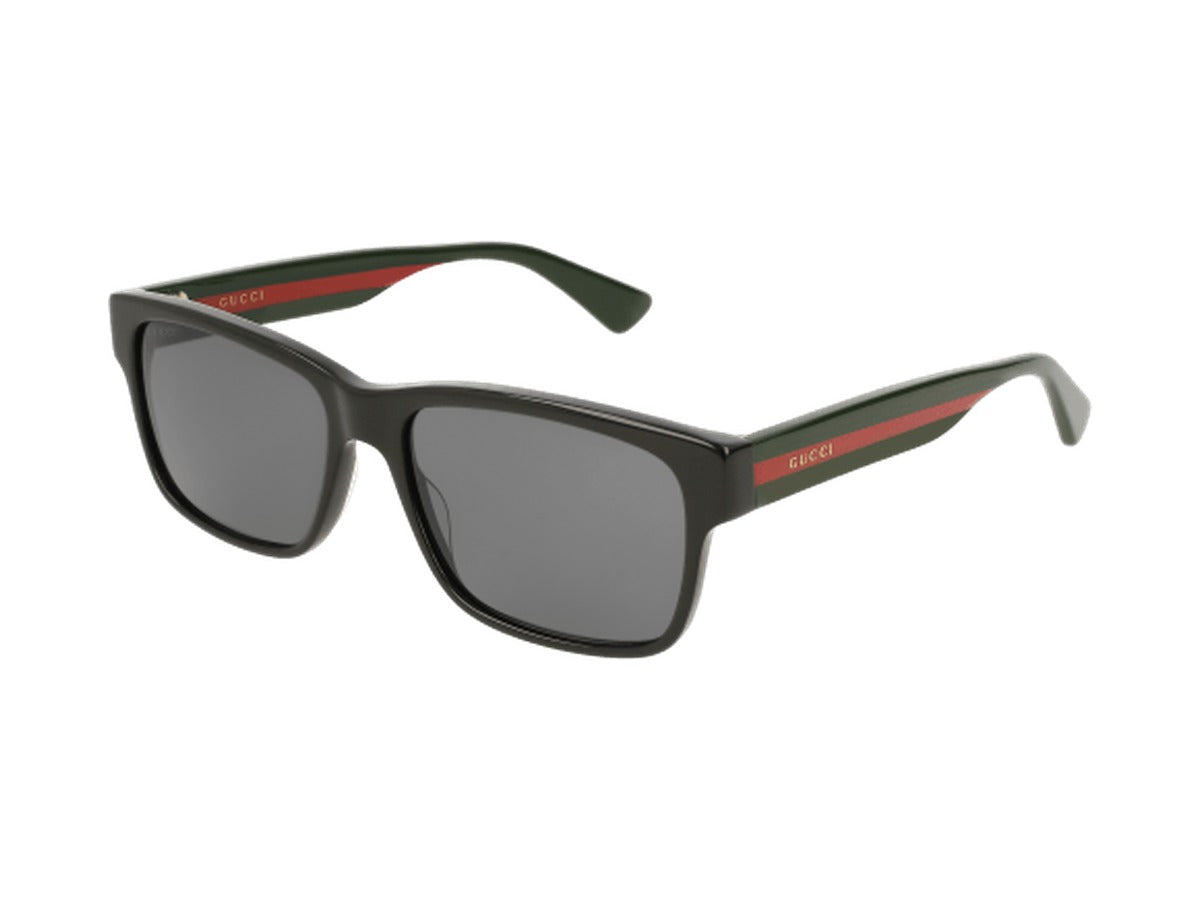 Gucci GG0340S-006 sunglasses - Black & Multicolor / Grey