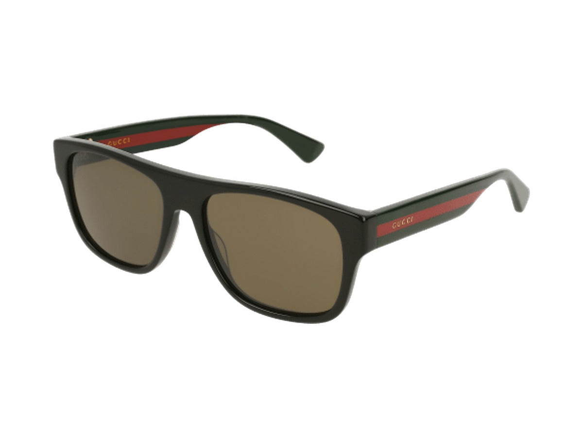 Gucci GG0341S-002 sunglasses - Black & Multicolor / Grey (Polarised)