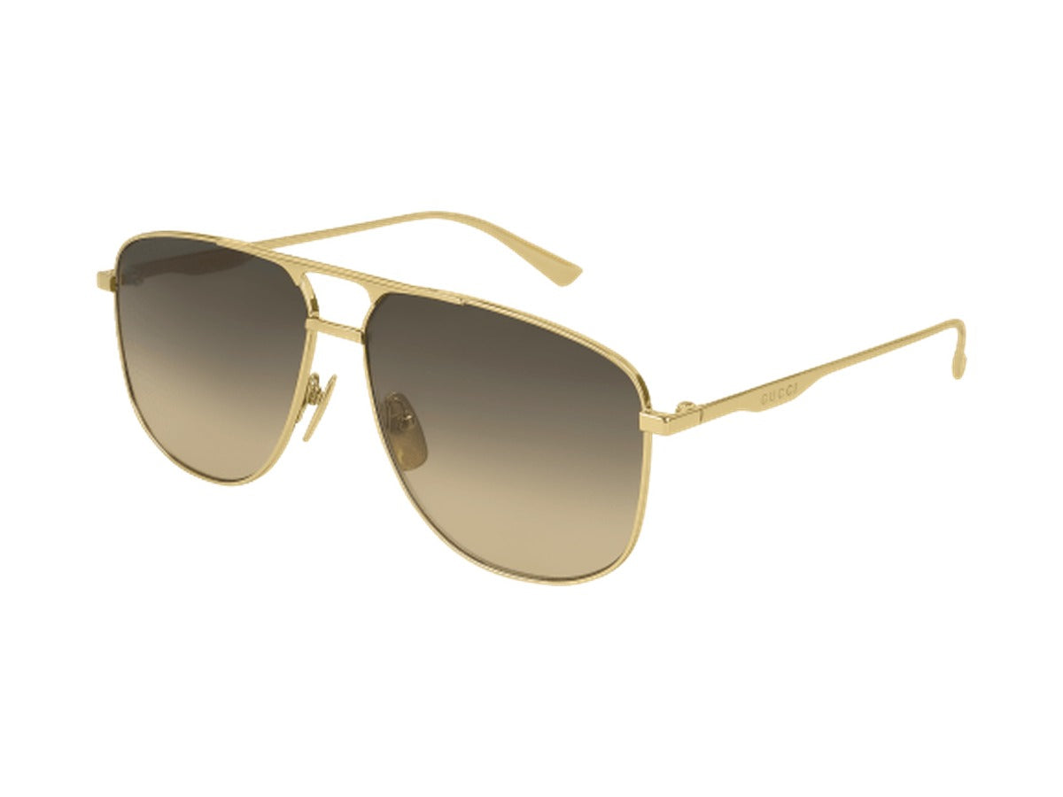Gucci GG0336S-001 sunglasses - Gold / Brown