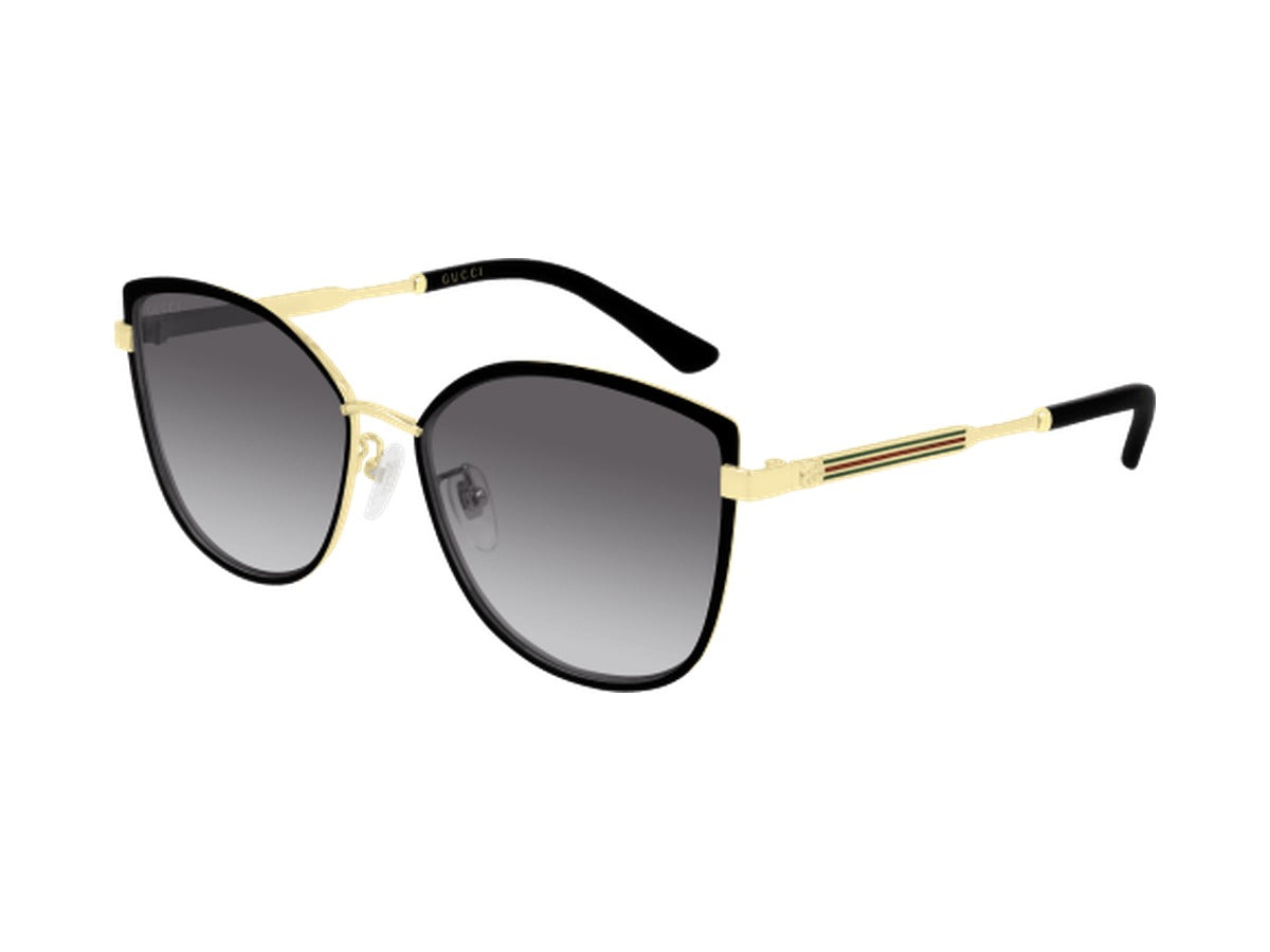 Gucci GG0589SK-001 sunglasses - Black & Gold / Grey