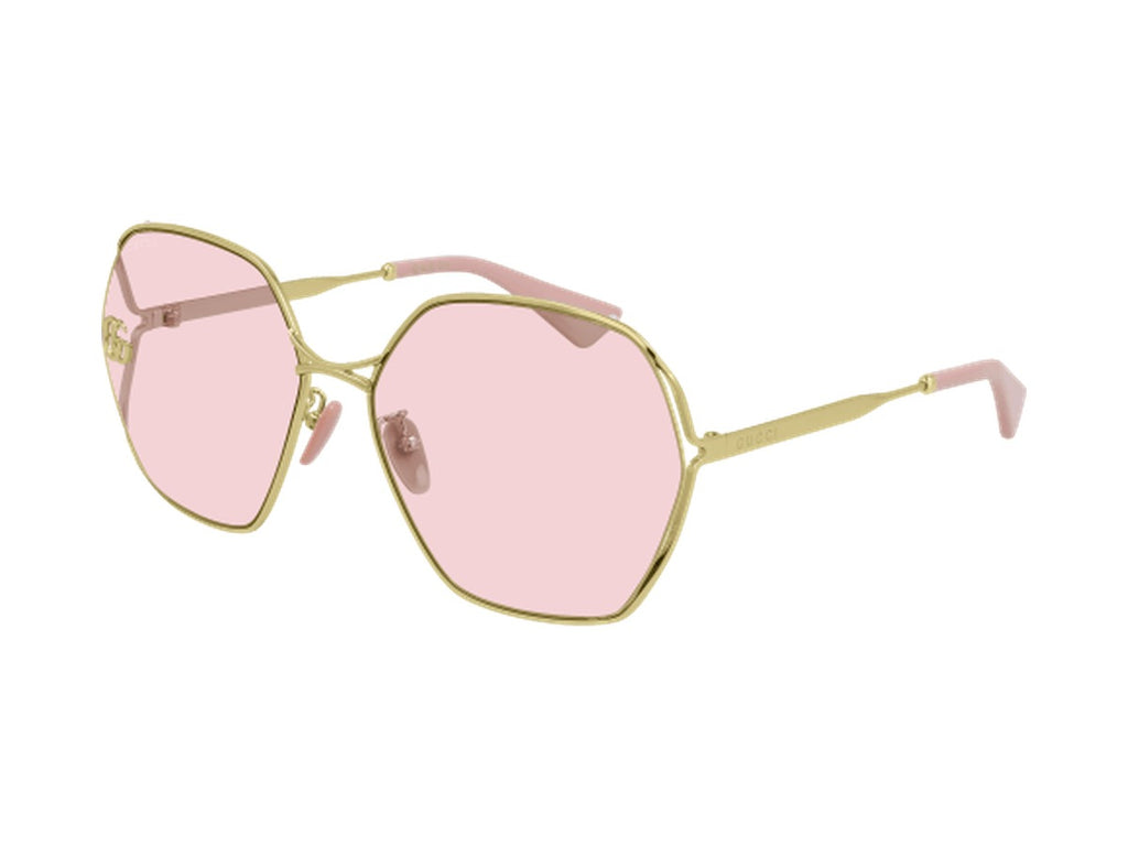 Gucci GG0818SA-003 sunglasses - Gold / Pink