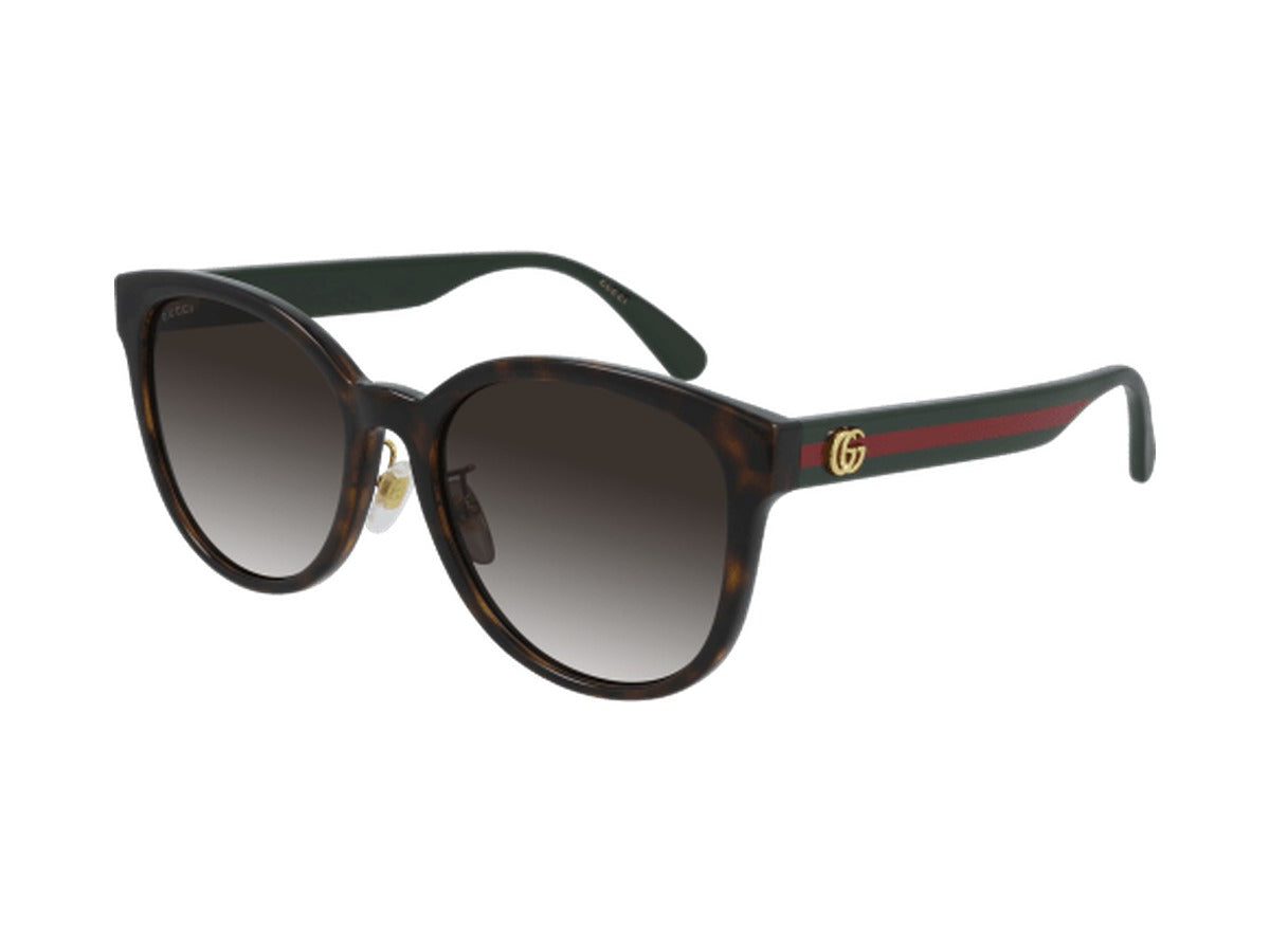 Gucci GG0854SK-003 sunglasses - Havana & Green / Brown