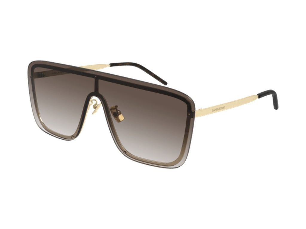 Saint Laurent SL 364 MASK-006 sunglasses - Gold / Brown