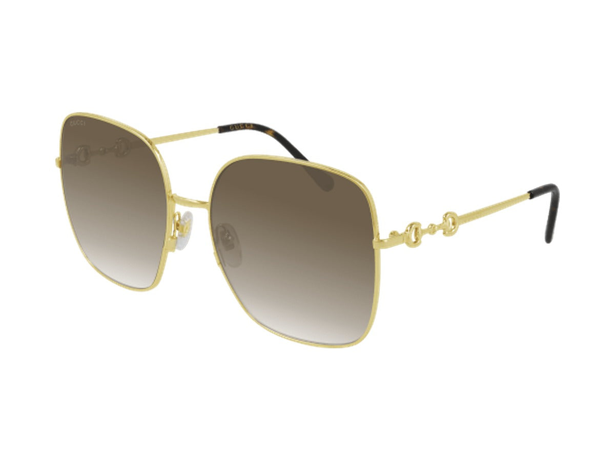 Gucci GG0879S-002 sunglasses - Gold / Brown