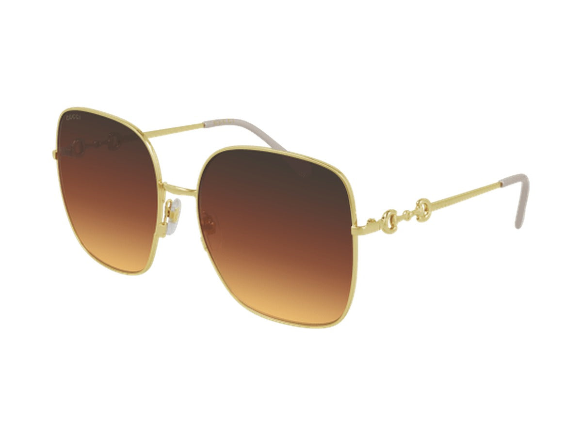 Gucci GG0879S-004 sunglasses - Gold / Brown 2