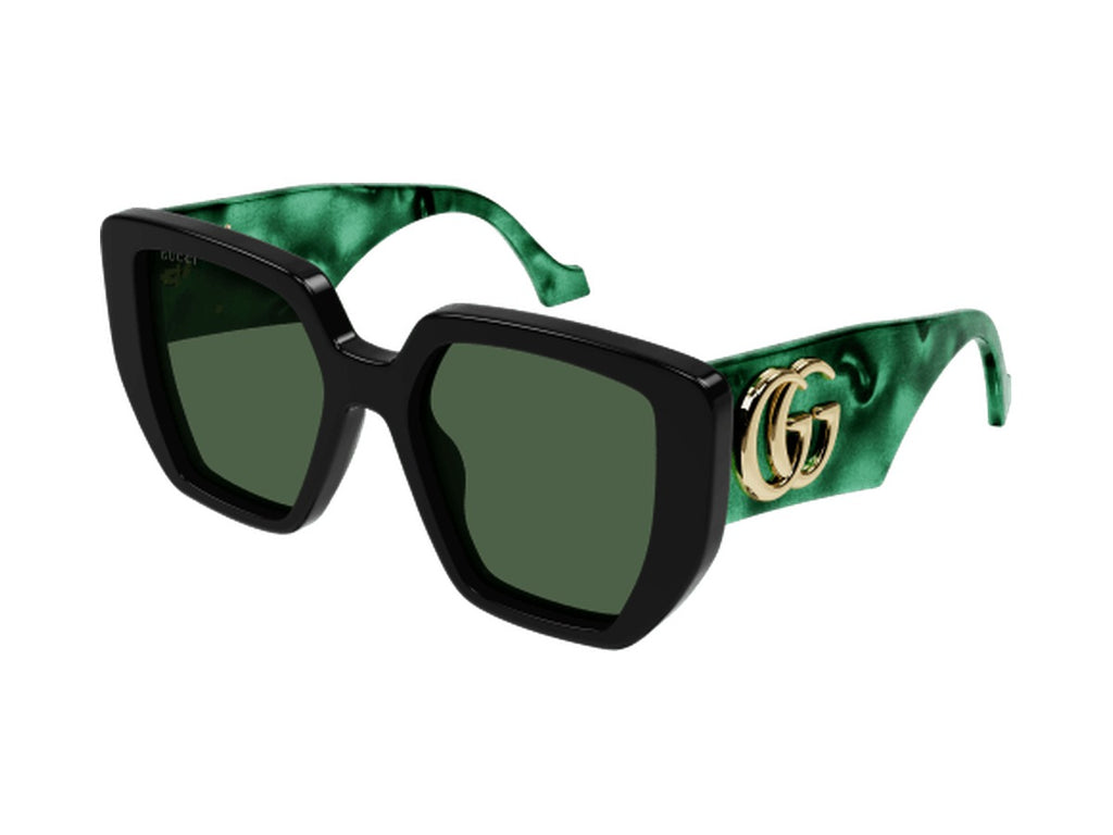 Gucci GG0956S-001 sunglasses - Black & Green / Green
