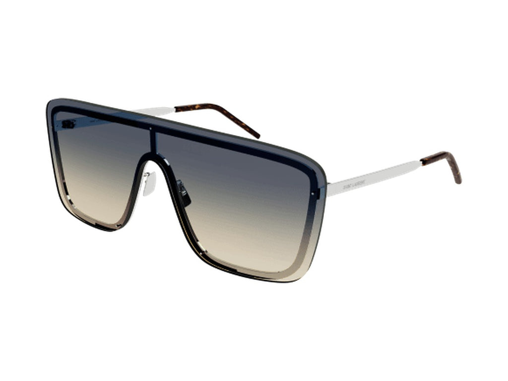 Saint Laurent SL 364 MASK-009 sunglasses - Silver / Green