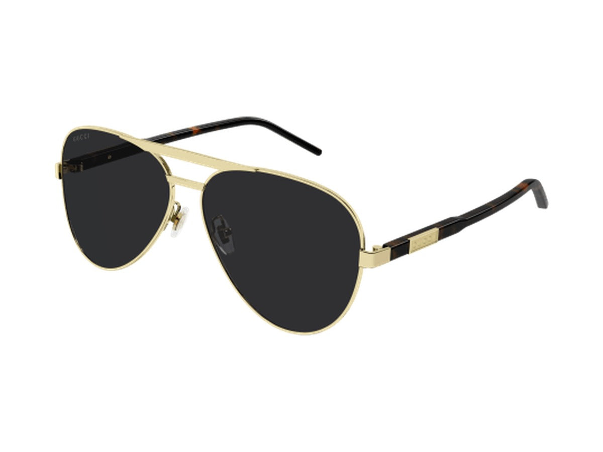 Gucci GG1163S-001 sunglasses - Gold & Havana / Grey