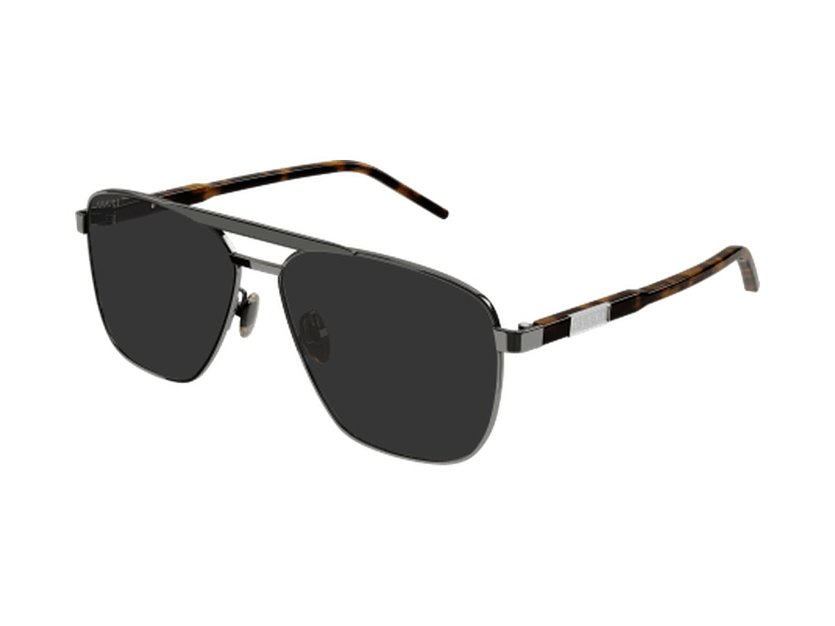 Gucci GG1164S-001 sunglasses - Gunmetal & Havana / Grey