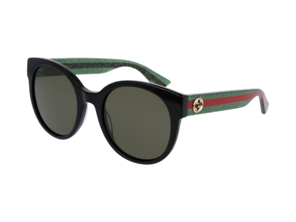 Gucci GG0035SN-002 sunglasses - Black & Green / Green