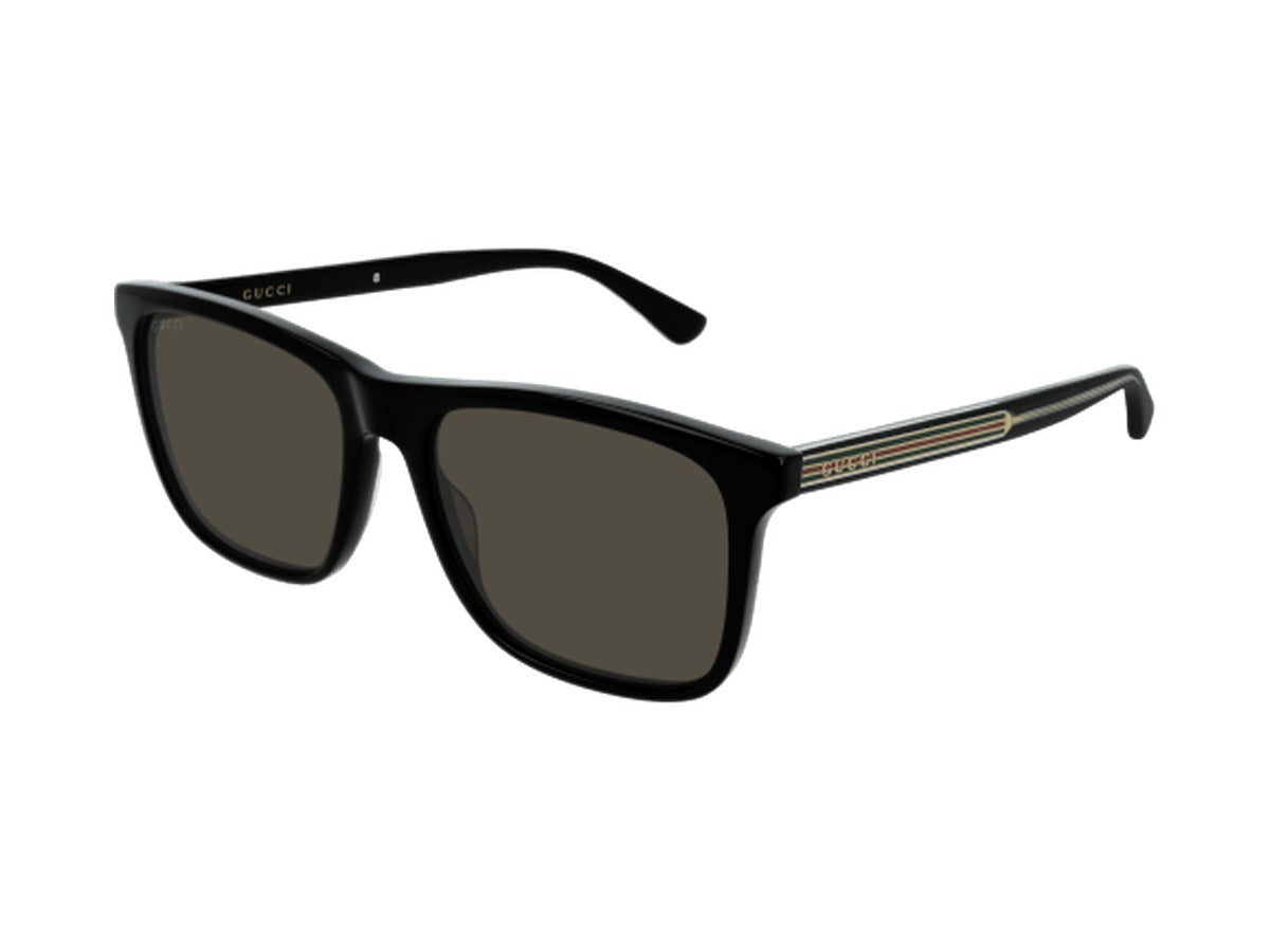 Gucci GG0381SN-007 sunglasses - Black / Grey (Polarised)