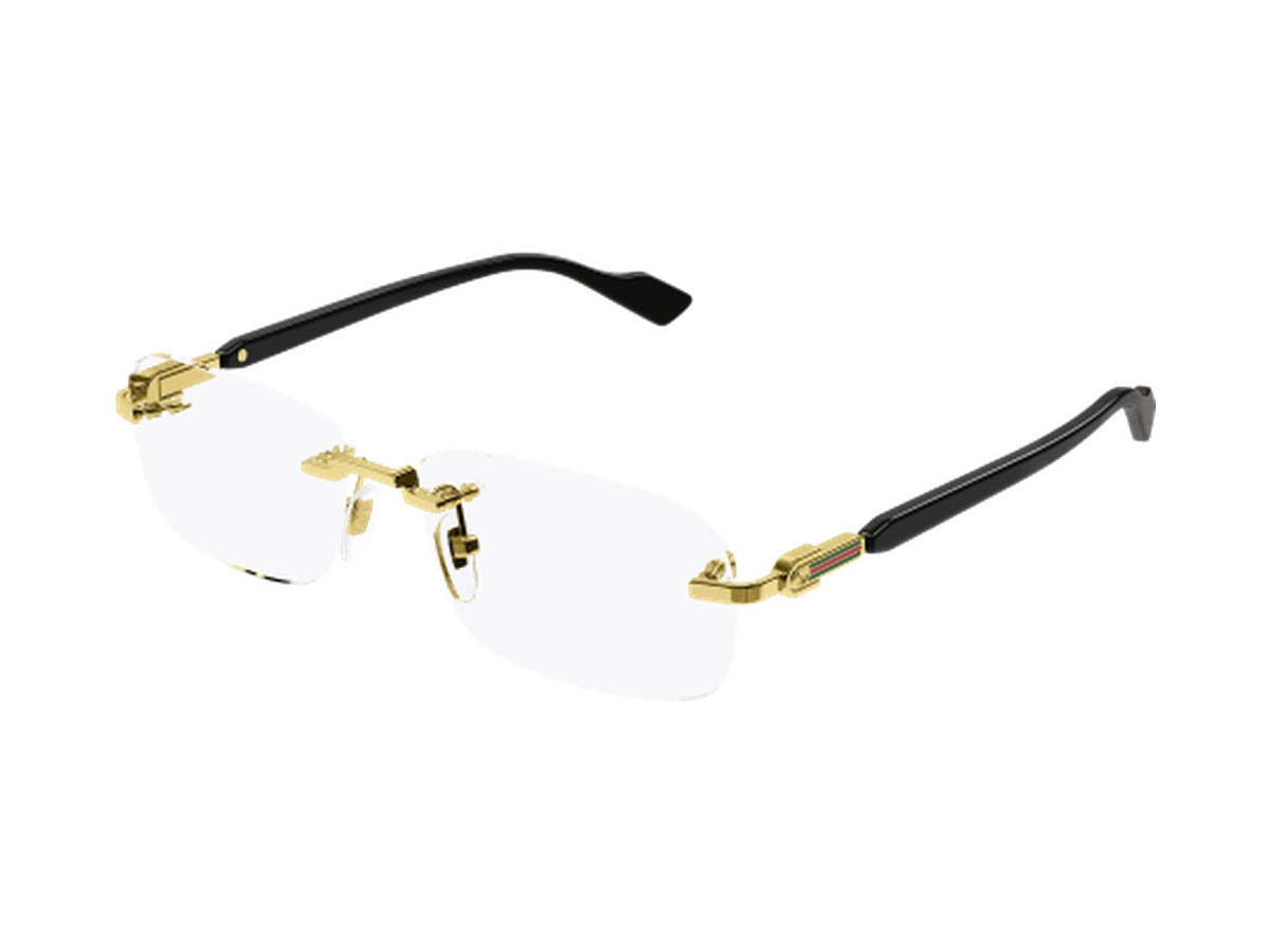 Gucci GG1221O-001 glasses - Gold & Black