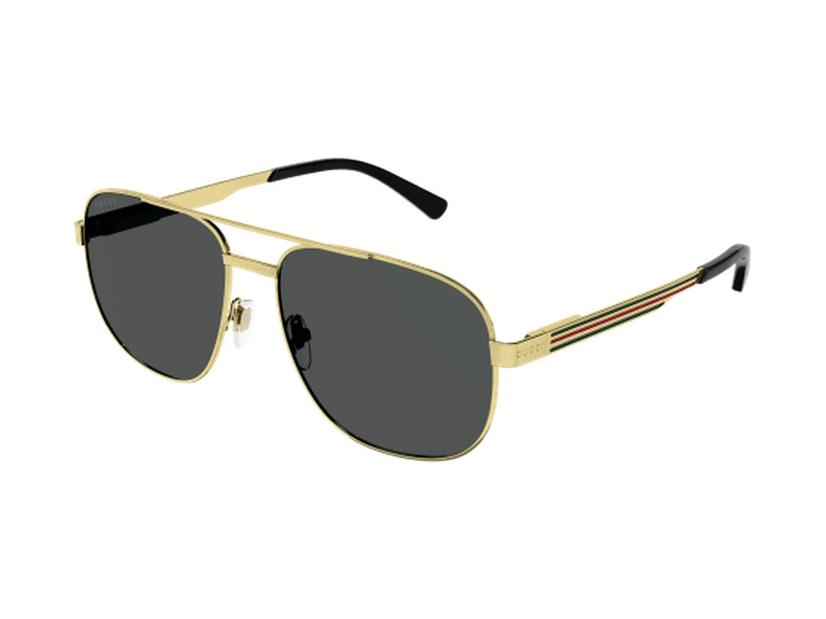 Gucci GG1223S-002 sunglasses - Gold / Grey