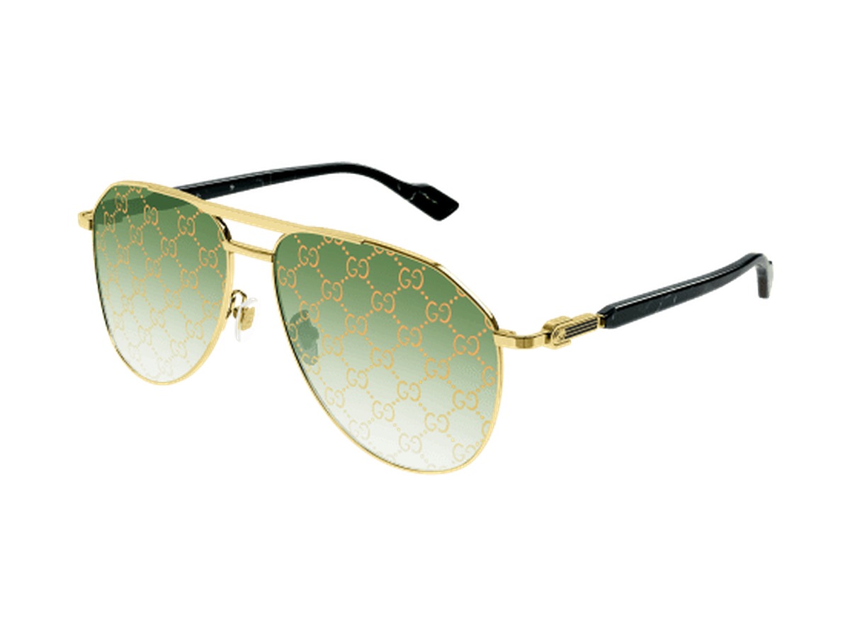 Gucci GG1220S-004 sunglasses - Gold / Green