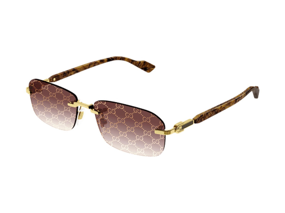 Gucci GG1221S-004 sunglasses - Gold & Yellow / Red