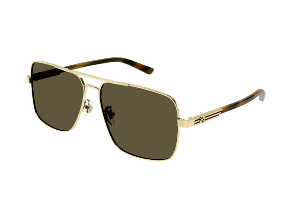 Gucci GG1289S-002 sunglasses - Gold & Havana / Brown