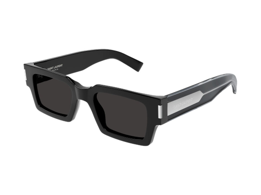Saint Laurent SL 572-001 sunglasses - Black & Crystal / Grey