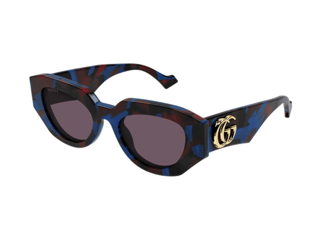 Gucci GG1421S-003 sunglasses - Havana / Violet