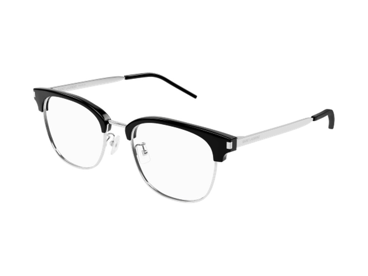 Saint Laurent SL 649/F-001 glasses - Black & Silver