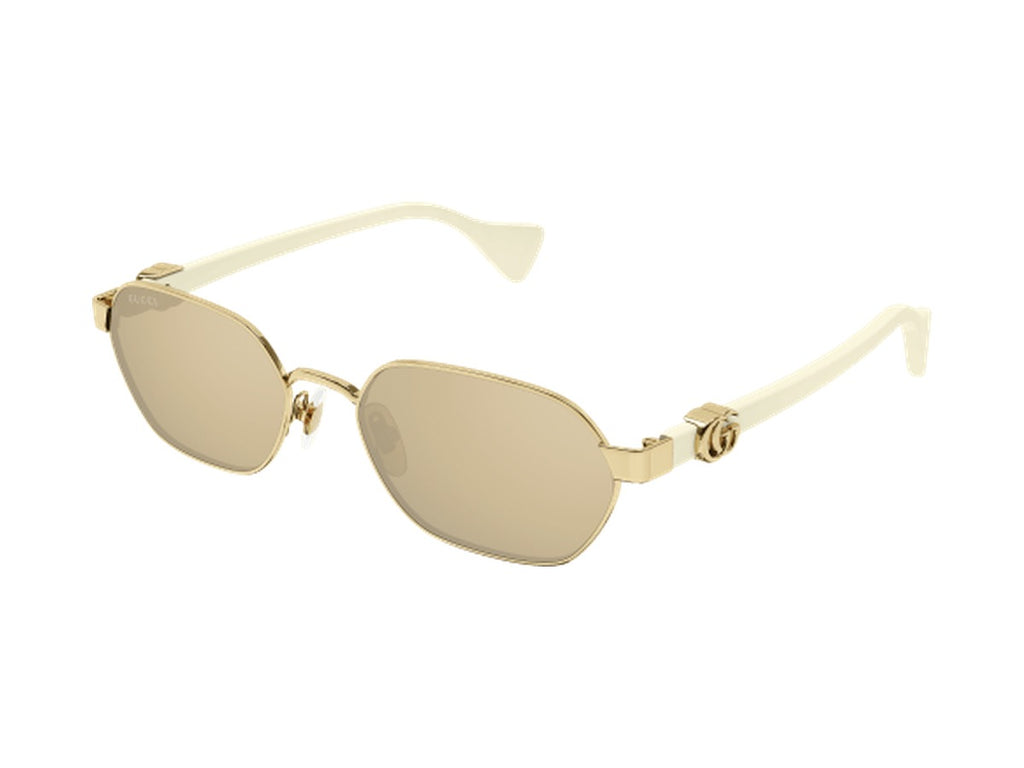 Gucci GG1593S-002 sunglasses - Gold & Ivory / Pink