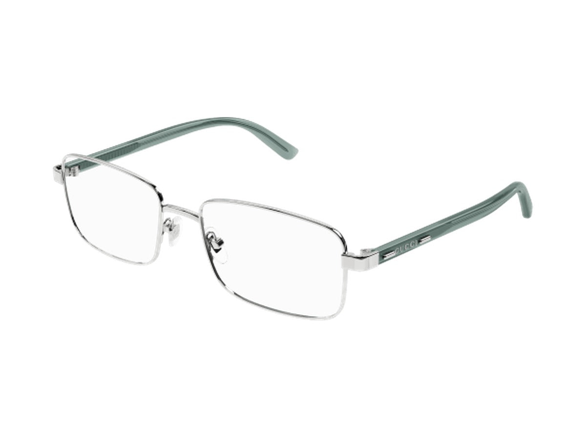 Gucci GG1586O-006 glasses - Silver & Green