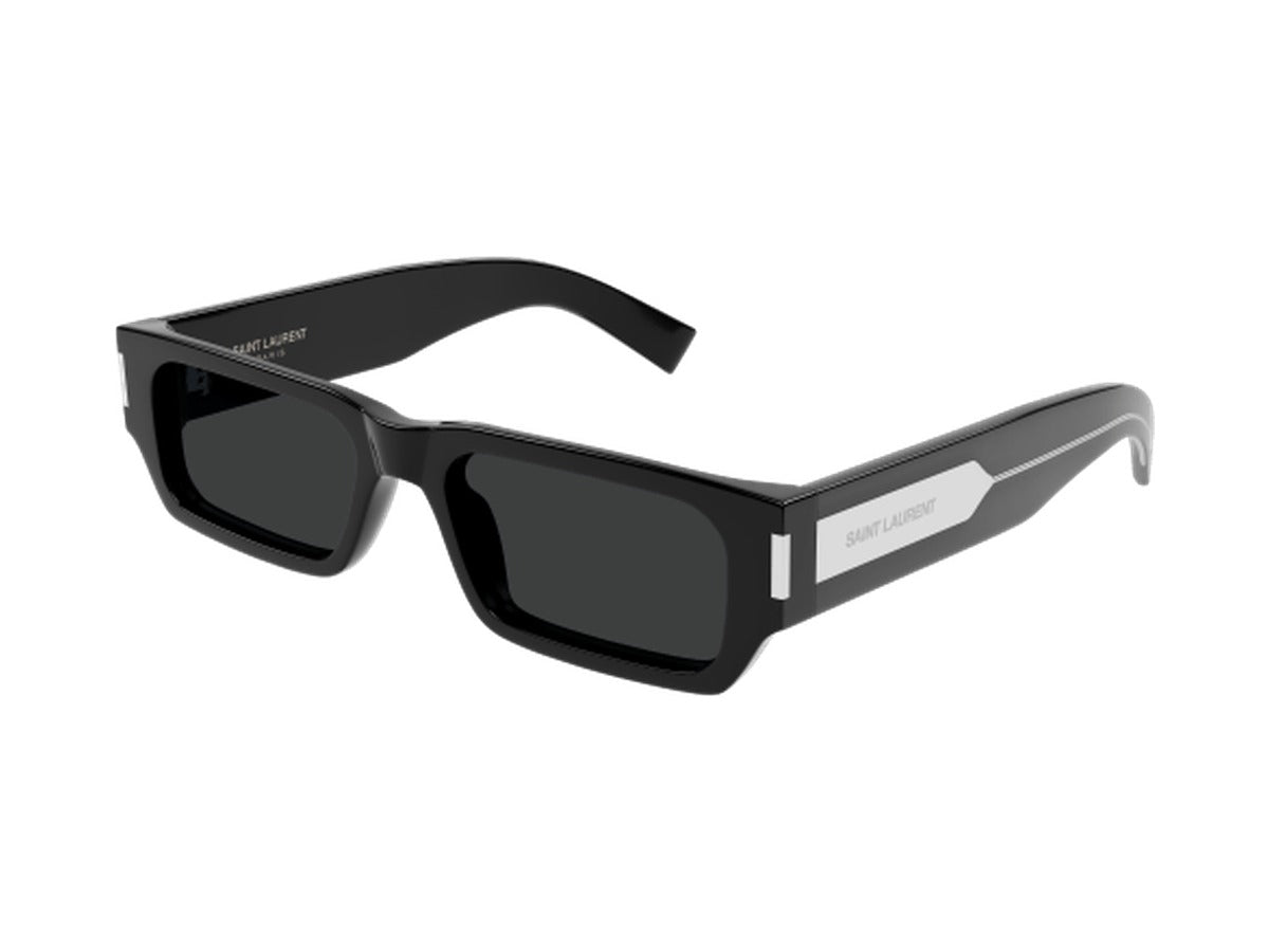 Saint Laurent SL 660-001 sunglasses - Black & Crystal / Black