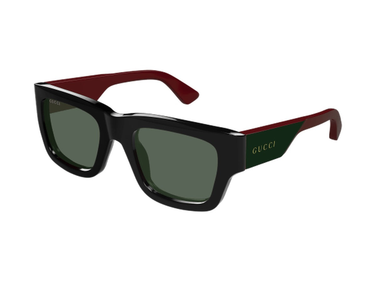 Gucci GG1668S-003 sunglasses - Black & Red / Green