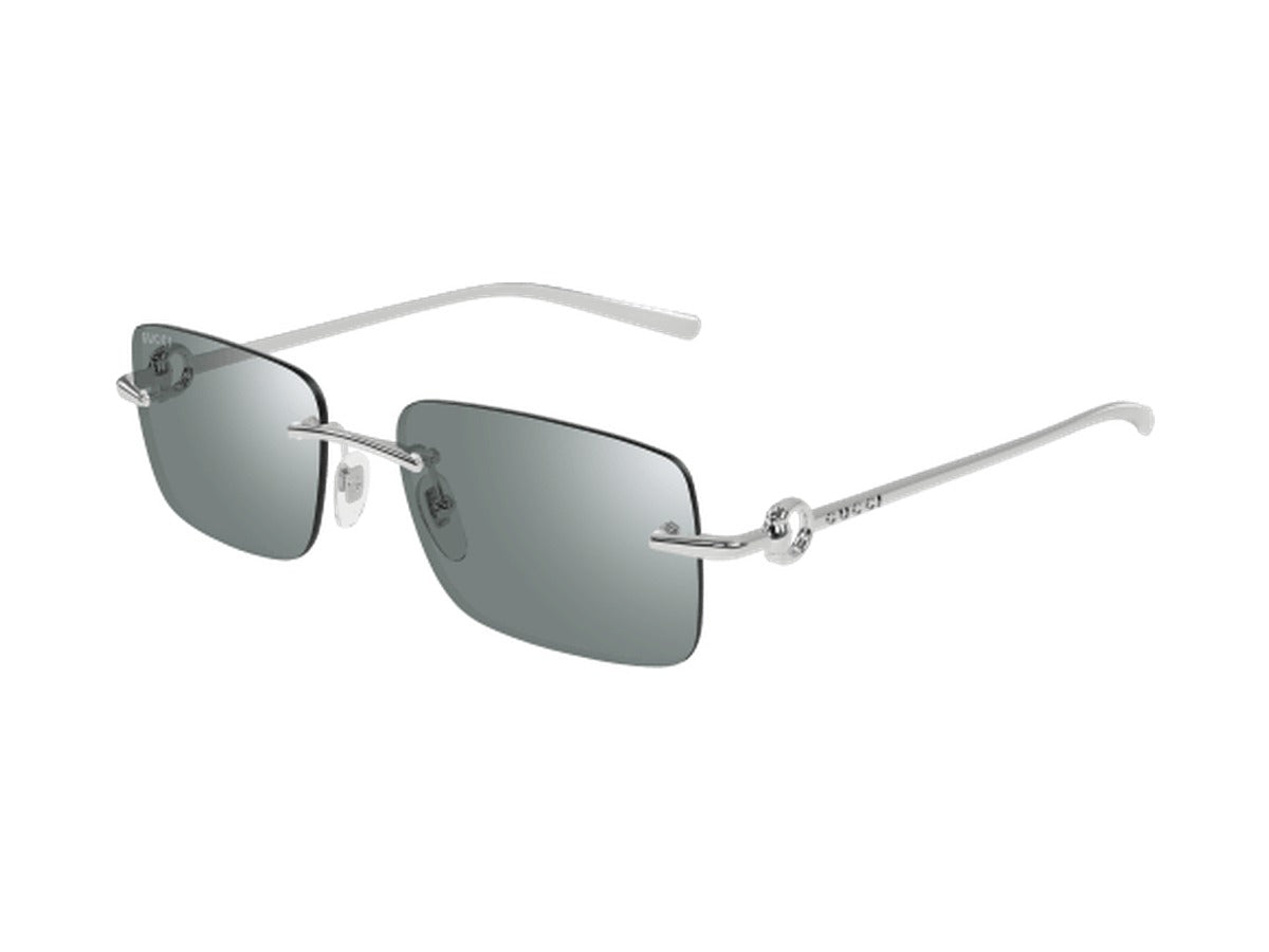 Gucci GG1703S-002 sunglasses - Silver / Green
