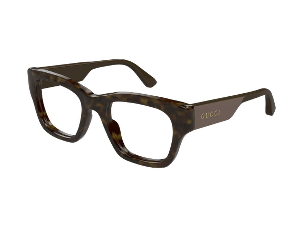 Gucci GG1669O-008 glasses - Havana & Brown