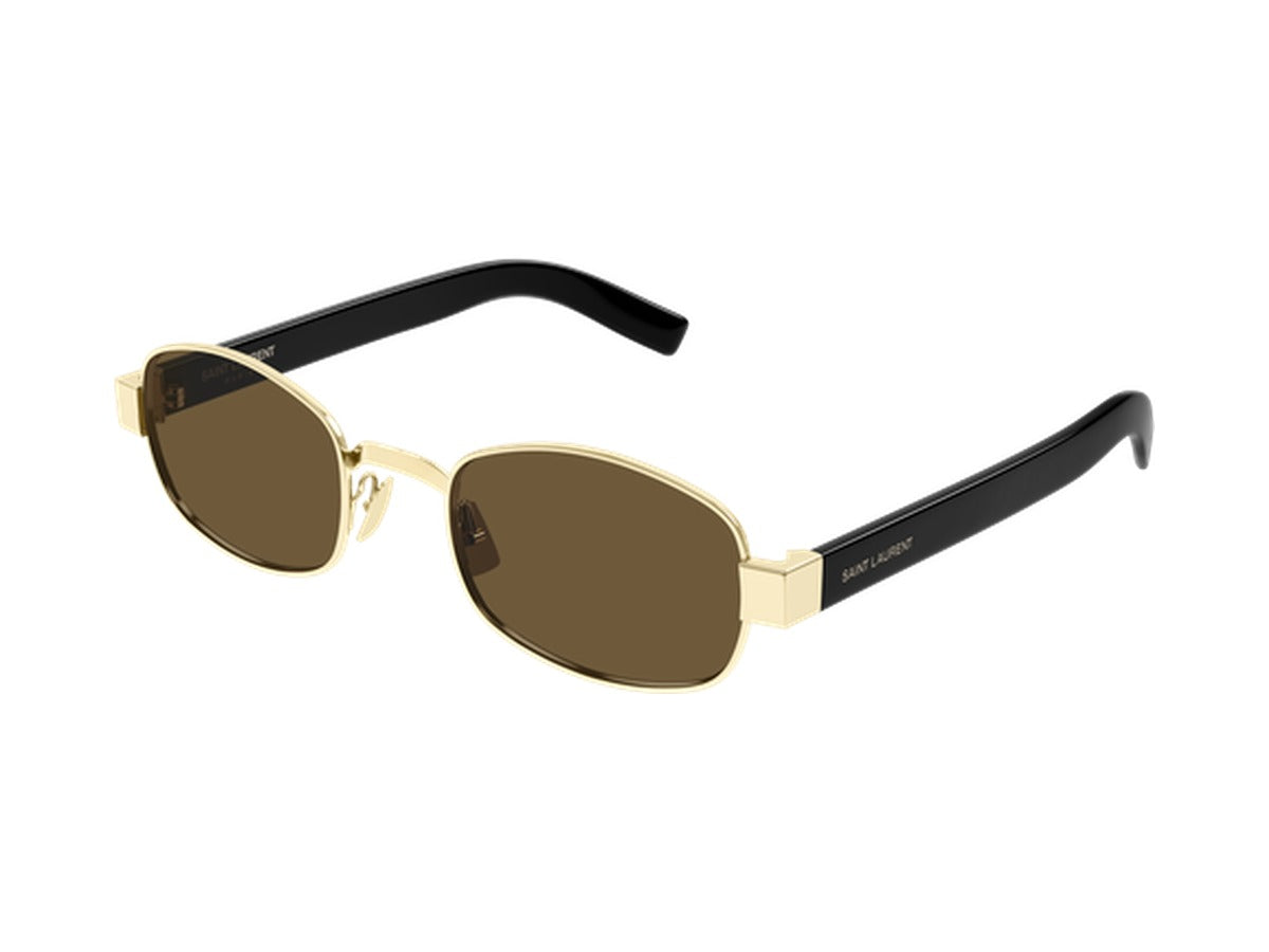 Saint Laurent SL 706-001 sunglasses - Gold & Black / Brown
