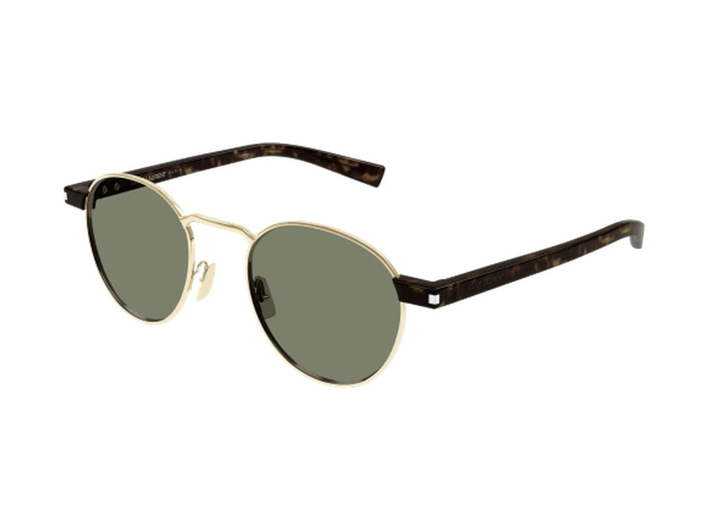 Saint Laurent SL 707-002 sunglasses - Gold & Havana / Green