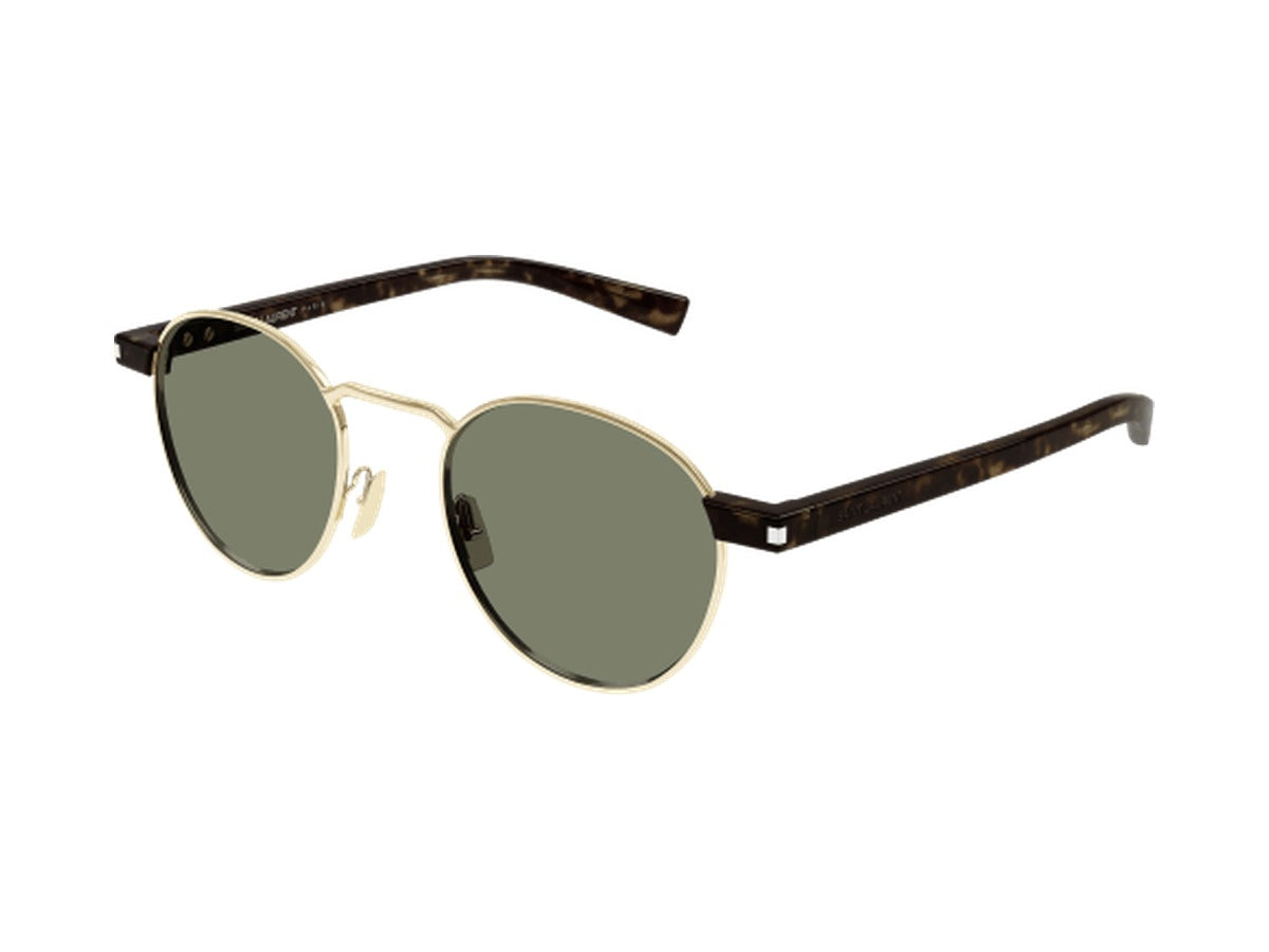 Saint Laurent SL 707-002 sunglasses - Gold & Havana / Green
