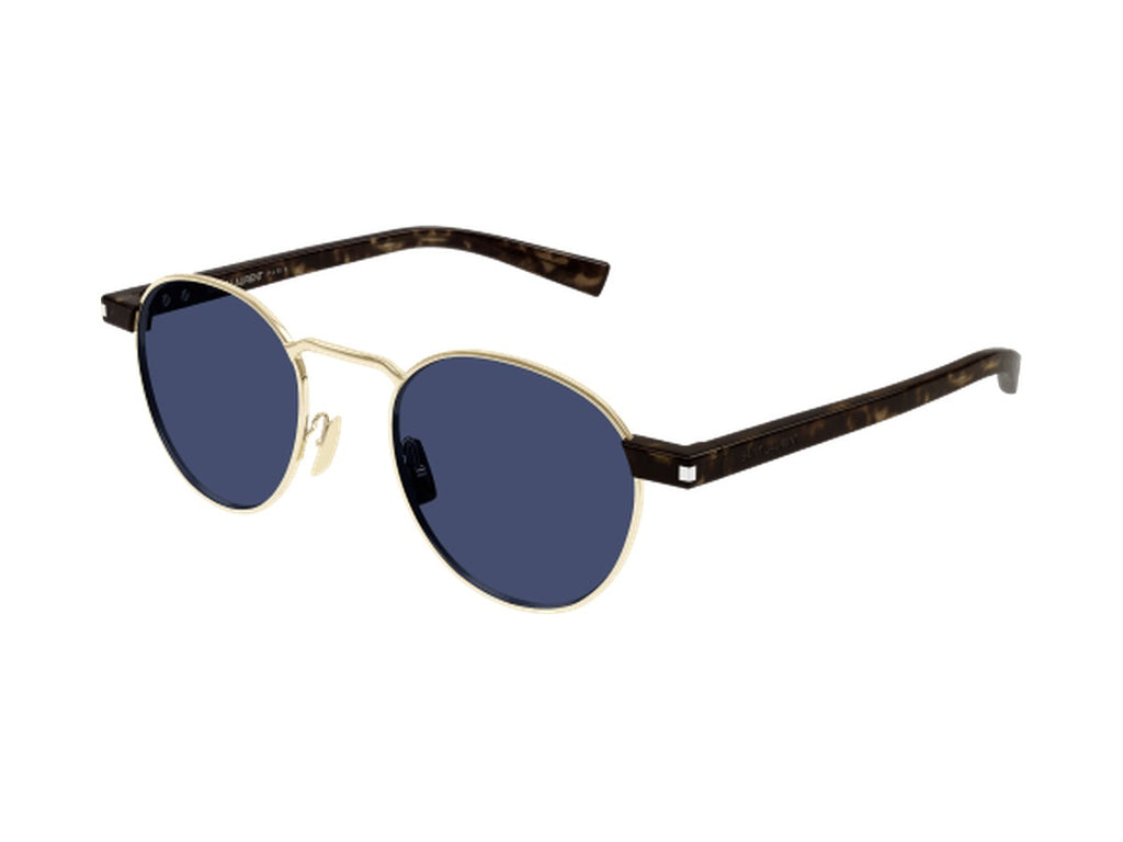 Saint Laurent SL 707-004 sunglasses - Gold & Havana / Blue