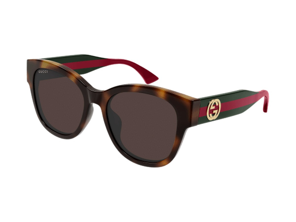 Gucci GG1866SK-002 sunglasses - Havana & Green / Brown