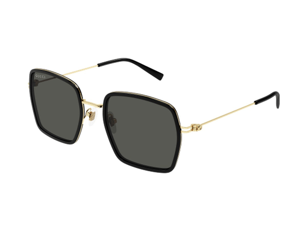Gucci GG1848S-001 sunglasses - Black & Gold / Grey