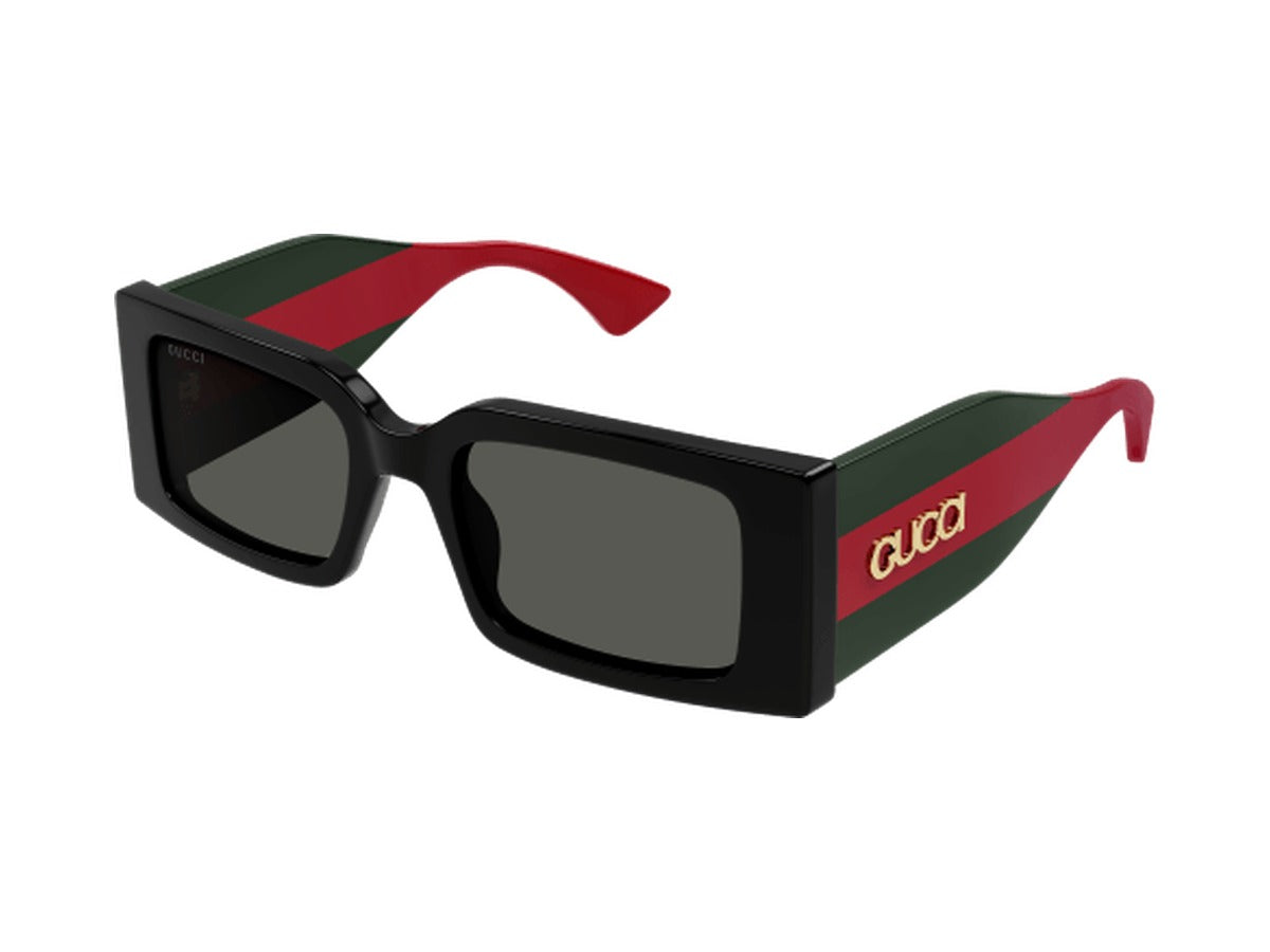 Gucci GG1860S-001 sunglasses - Black & Green / Grey