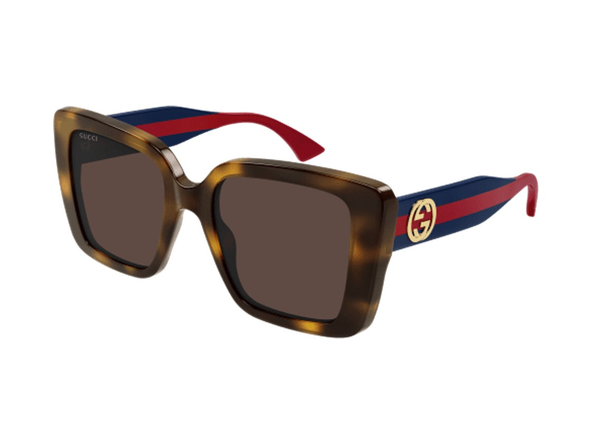 Gucci GG1861S-002 sunglasses - Havana & Blue / Brown