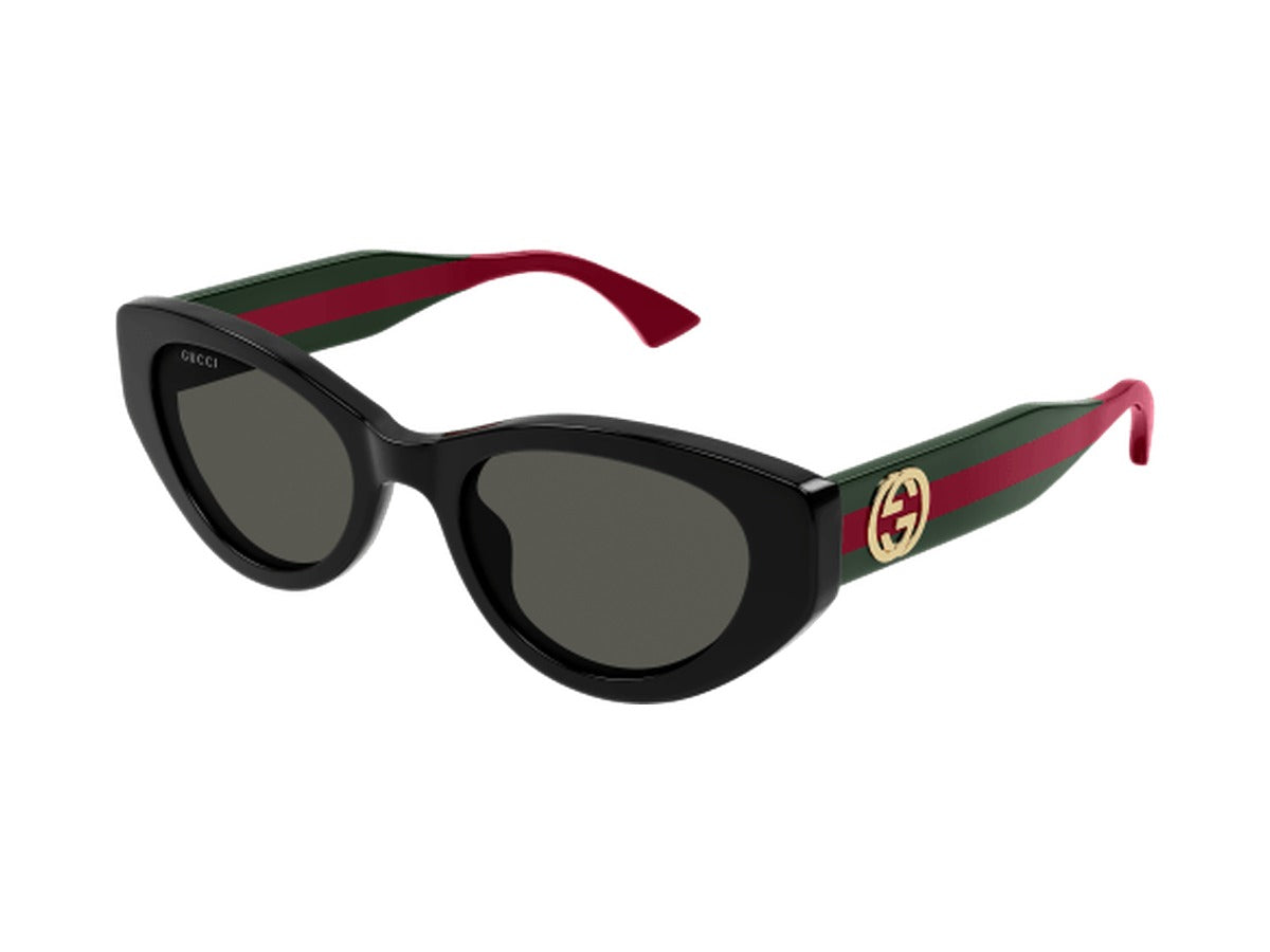 Gucci GG1862S-001 sunglasses - Black & Green / Grey