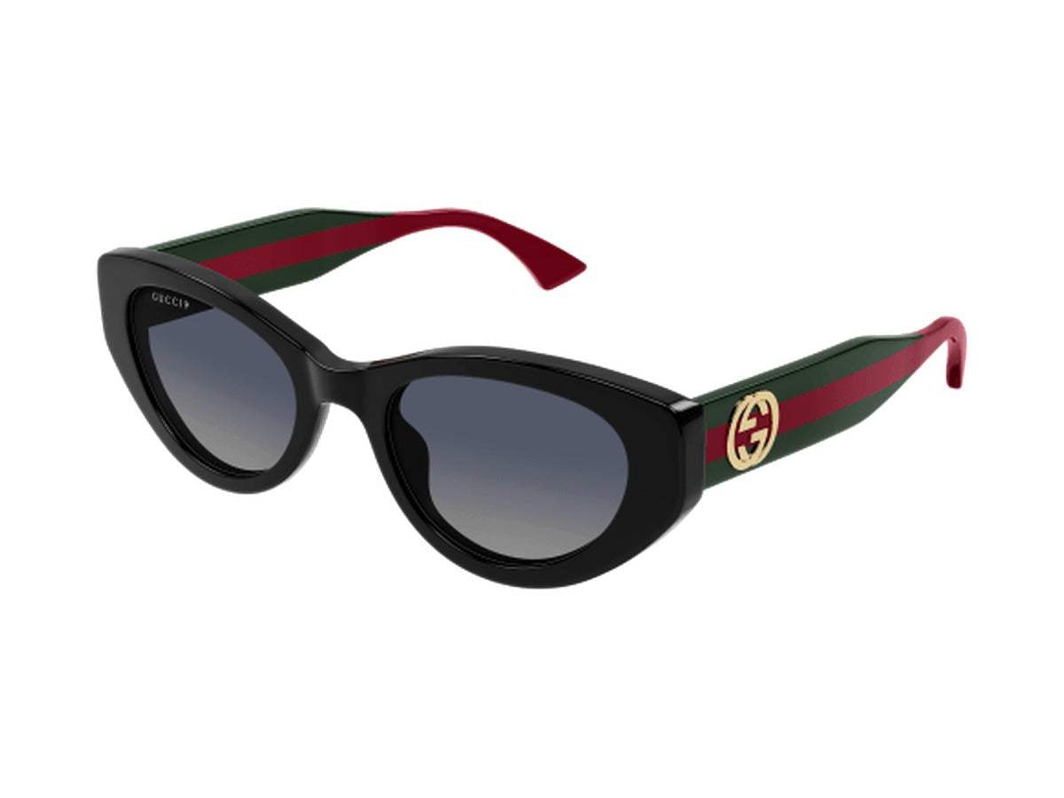 Gucci GG1862S-005 sunglasses - Black & Green / Grey (Polarised)