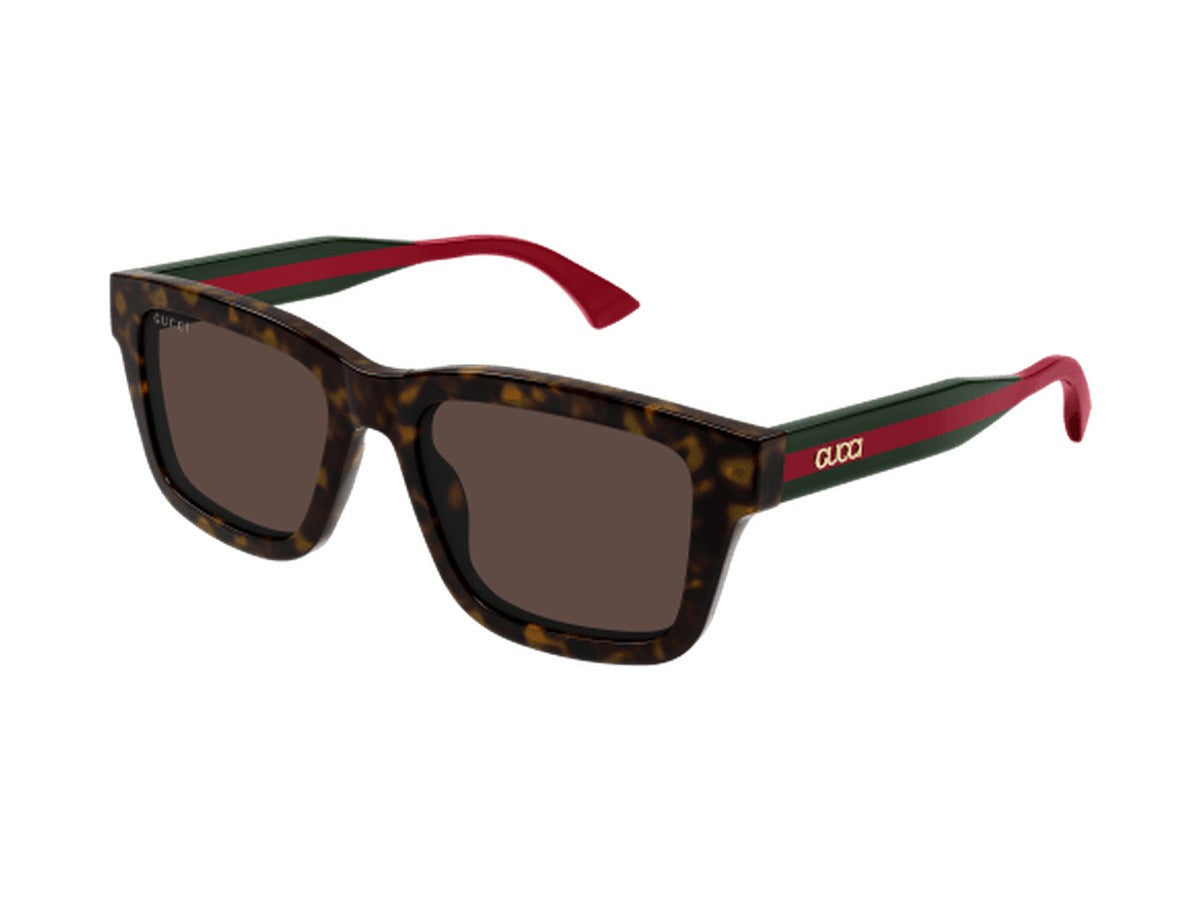 Gucci GG1869S-002 sunglasses - Havana & Green / Brown