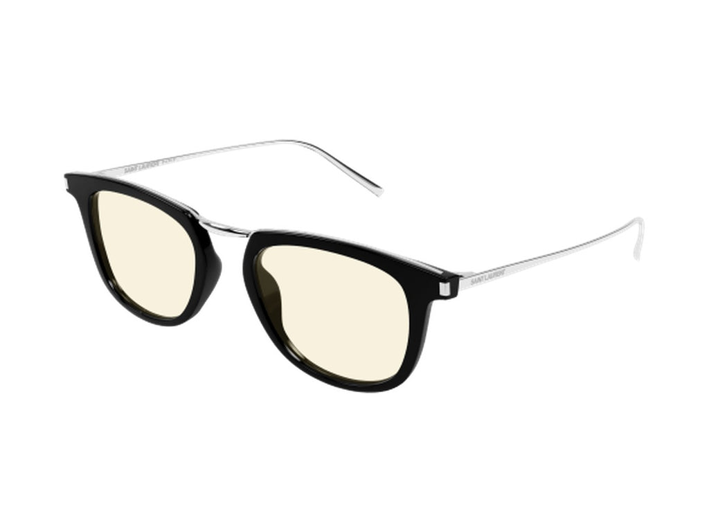 Saint Laurent SL 753-003 sunglasses - Black & Silver / Yellow