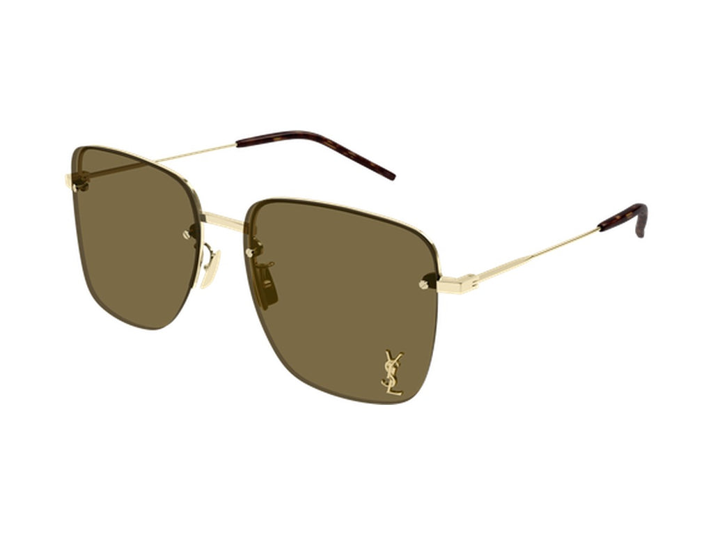 Saint Laurent SL 312 M-014 sunglasses - Gold / Brown 3