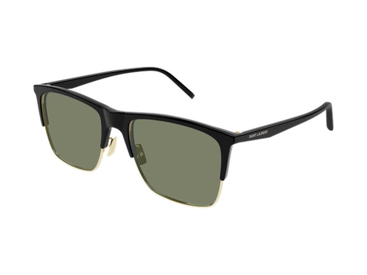 Saint Laurent SL 768-001 sunglasses - Black / Green
