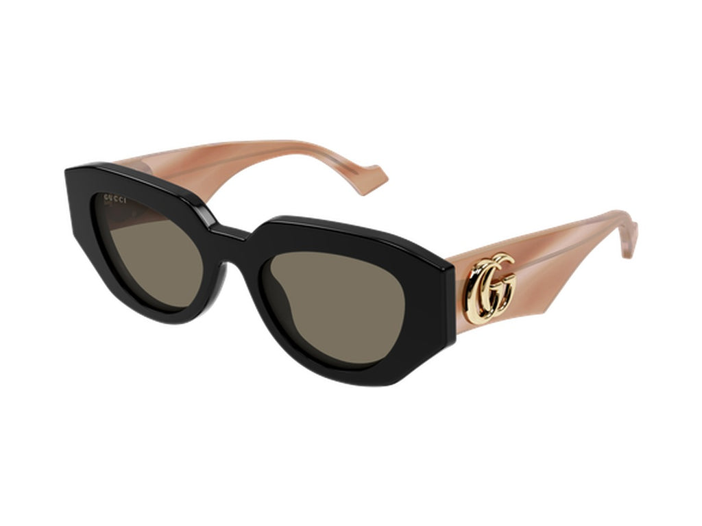 Gucci GG1421S-008 sunglasses - Black & Pink / Brown
