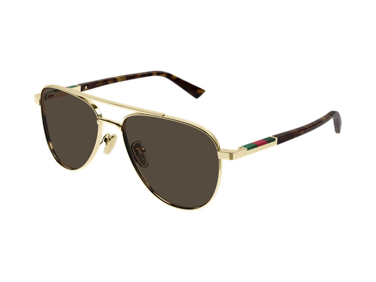 Gucci GG1962S-002 sunglasses - Gold & Havana / Brown