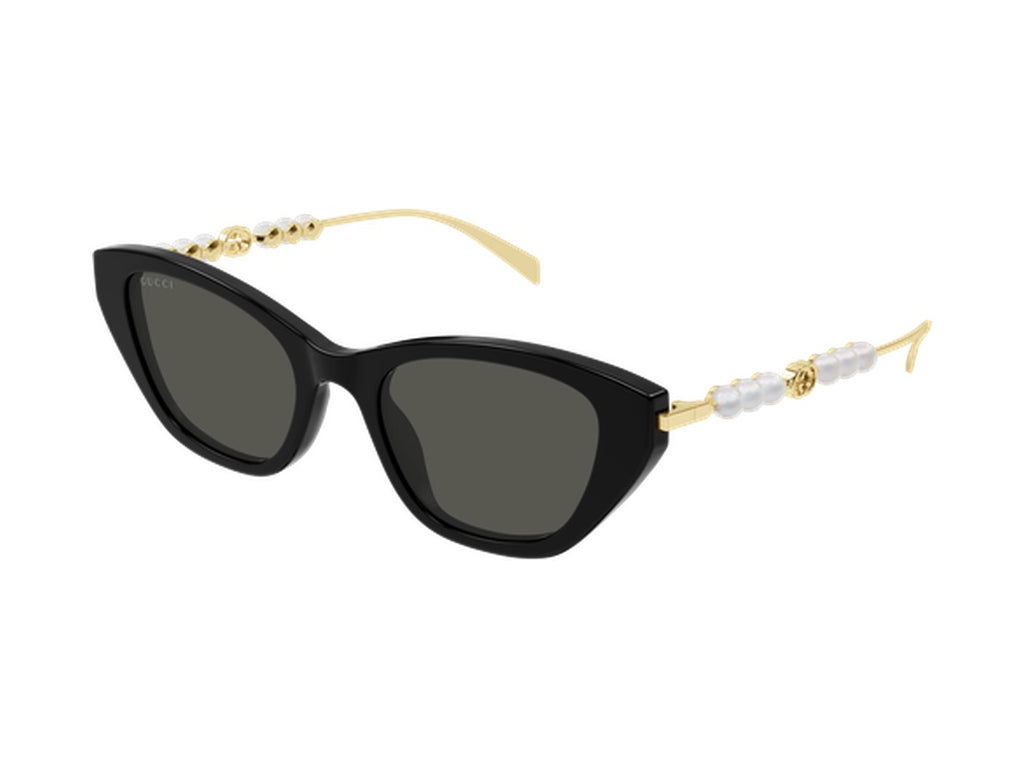 Gucci GG1968S-001 sunglasses - Black & Gold / Grey
