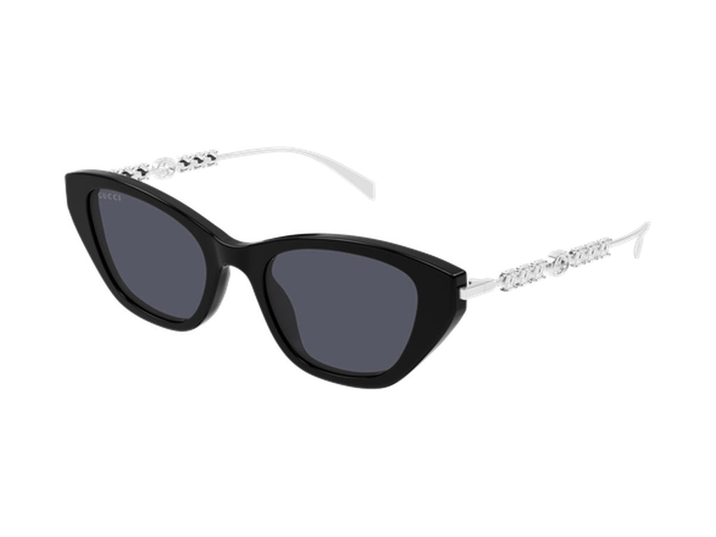 Gucci GG1968S-002 sunglasses - Black & Silver / Grey